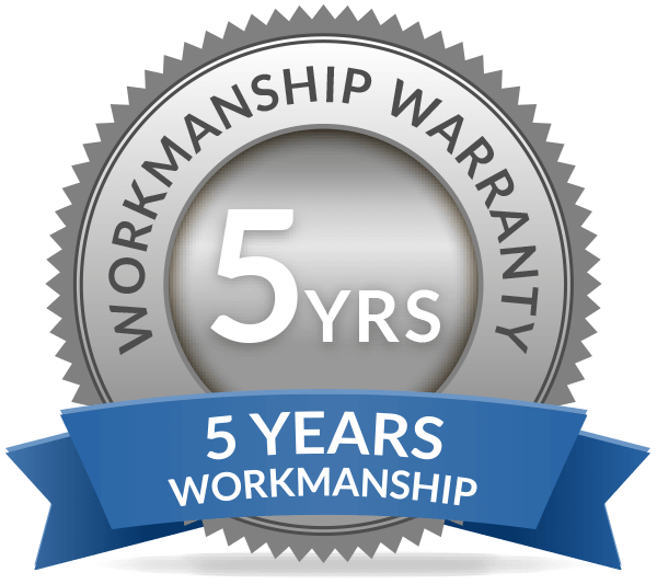 We provide 5 Years Workmanship Warranty